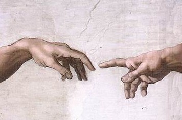 Michelangelo's Creation of Adam (detail)
